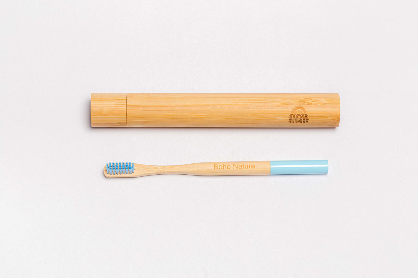 Bamboo Toothbrush + Case Set